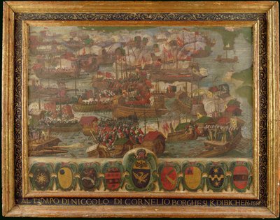 Seeschlacht von Lepanto, 1571 von Italian School